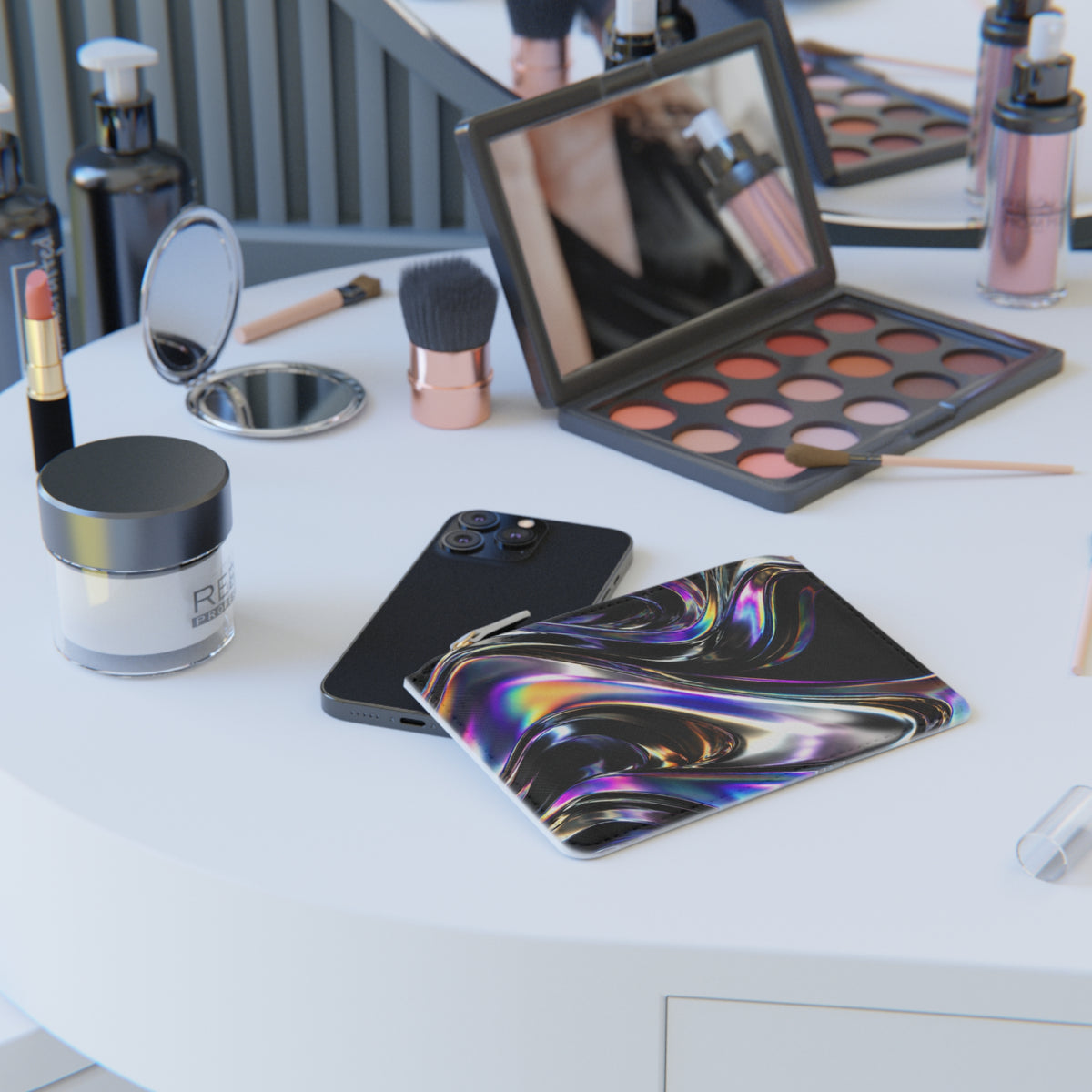 Mini Clutch Bag - Black Holographic