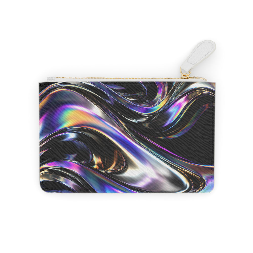 Mini Clutch Bag - Black Holographic