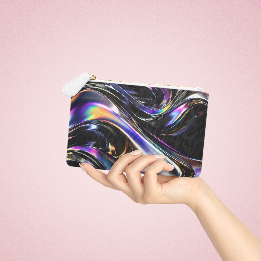 Mini Clutch Bag - Black Holographic