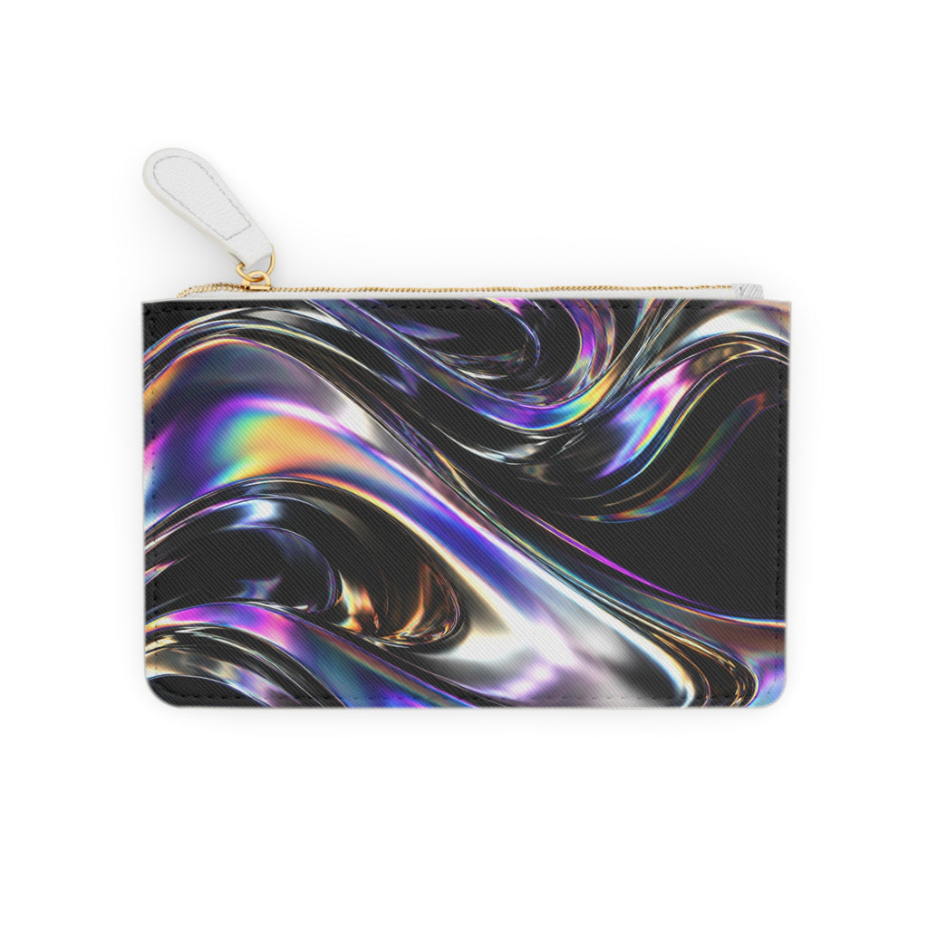 Mini Clutch Bag - Black Holographic