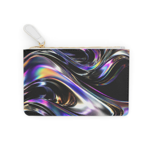 Mini Clutch Bag - Black Holographic